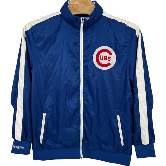 VTG y2k Men's Mitchell & Ness Cooperstown Collection MLB Chicago Cubs Jacket 3XL - Picture 1 of 9
